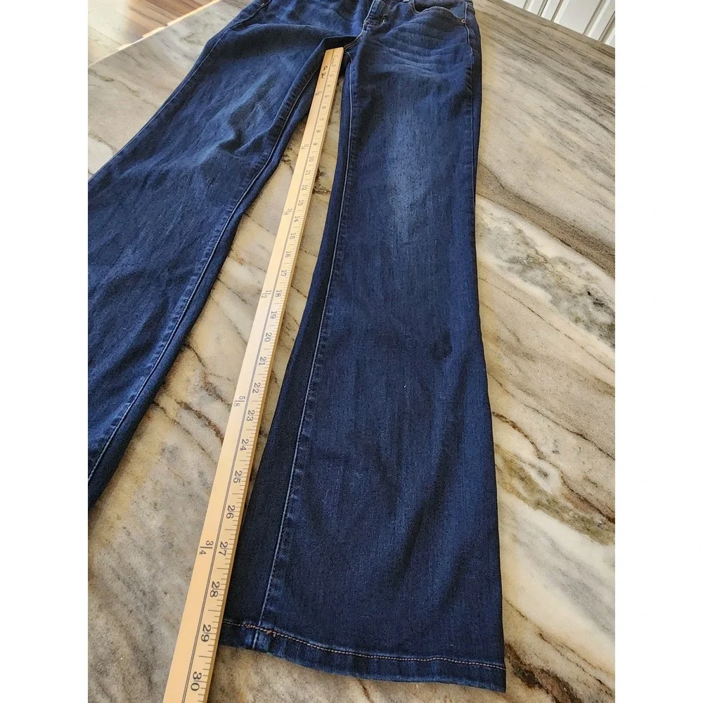 Nicole Miller New York Soho High Rise Bootcut Jeans Dark Wash Blue Size 6